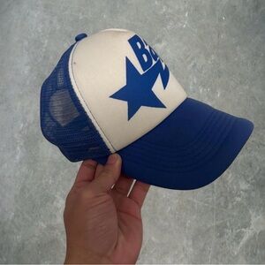 Bape Blue and White Trucker Hat